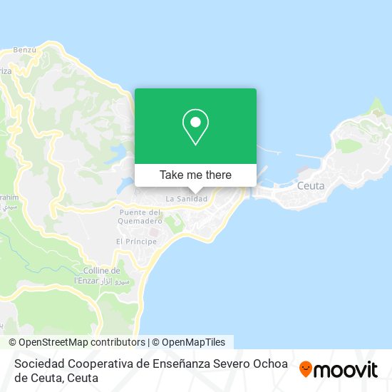 Sociedad Cooperativa de Enseñanza Severo Ochoa de Ceuta map