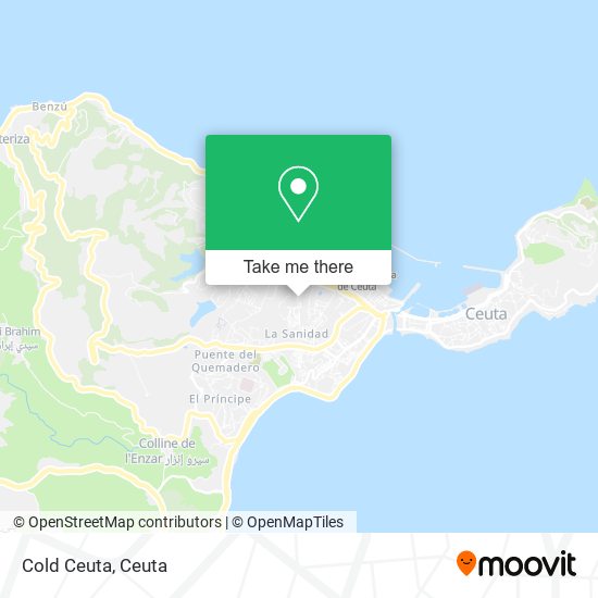 Cold Ceuta map