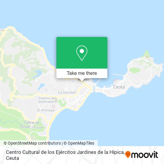 Centro Cultural de los Ejércitos Jardines de la Hípica map