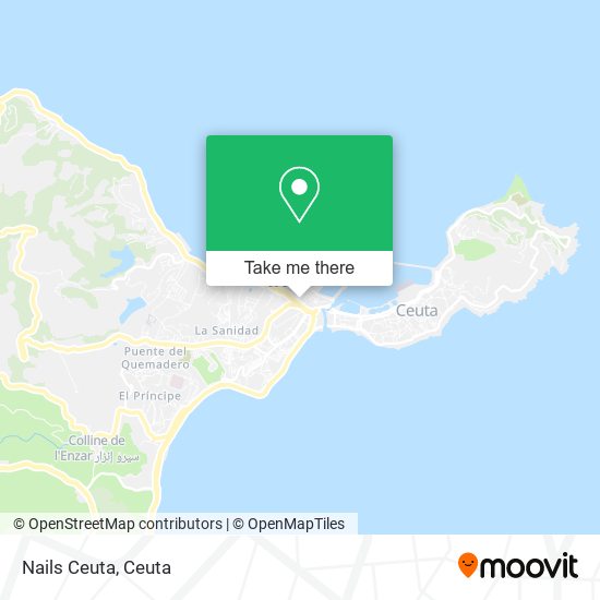 Nails Ceuta map