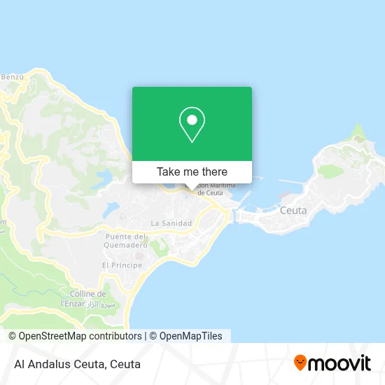 Al Andalus Ceuta map
