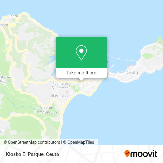 Kiosko El Parque map