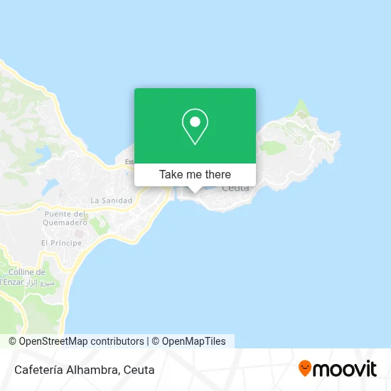 Cafetería Alhambra map