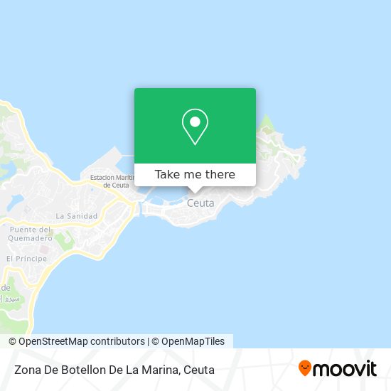 Zona De Botellon De La Marina map