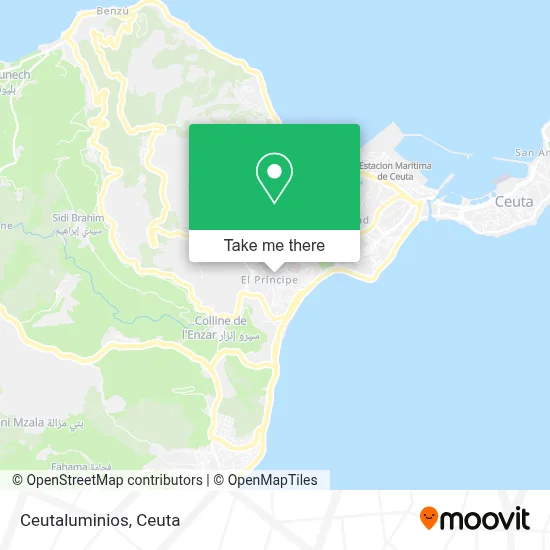 Ceutaluminios map