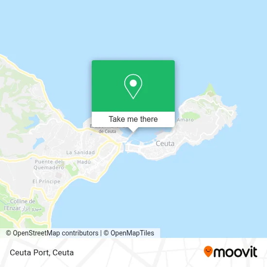 Ceuta Port map