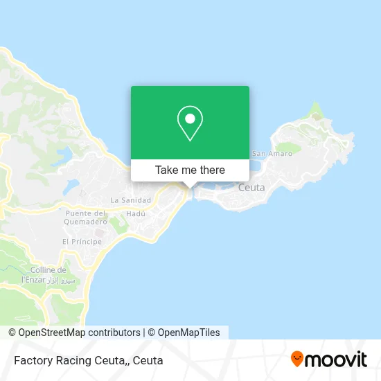 Factory Racing Ceuta, map
