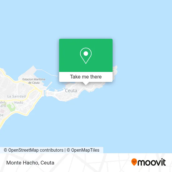mapa Monte Hacho