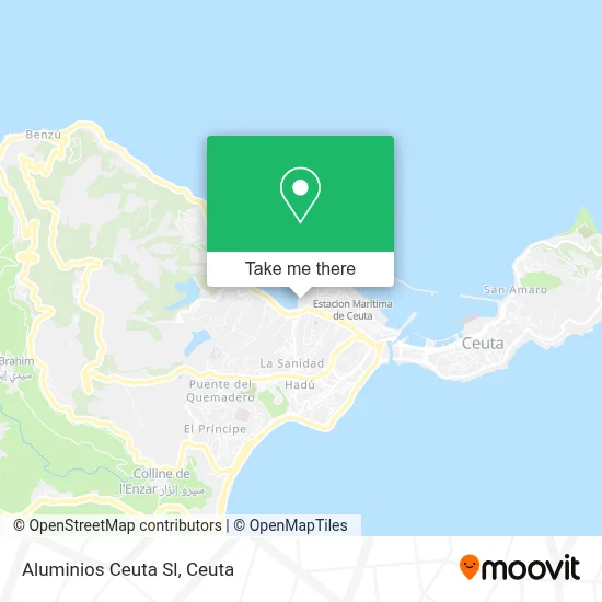 mapa Aluminios Ceuta Sl