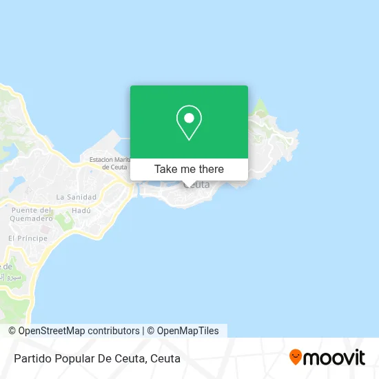 Partido Popular De Ceuta map