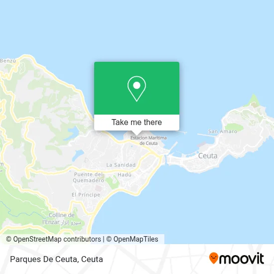 Parques De Ceuta map