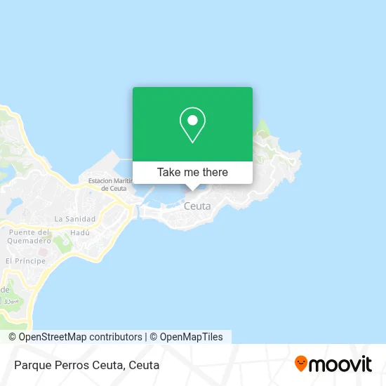 Parque Perros Ceuta map