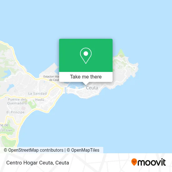 Centro Hogar Ceuta map