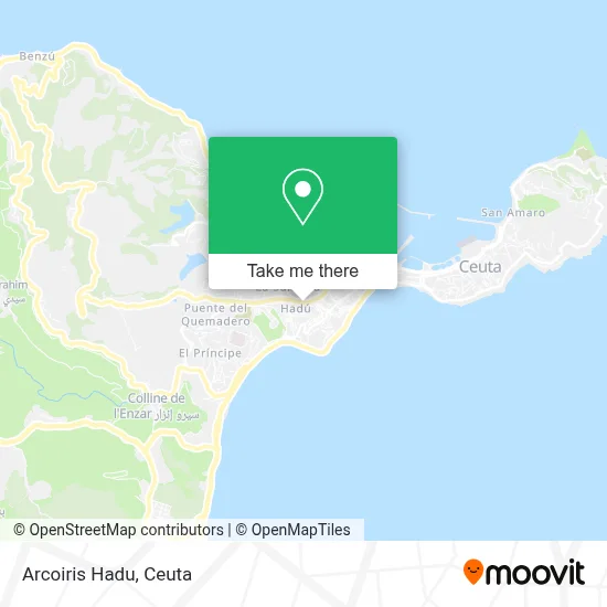 Arcoiris Hadu map