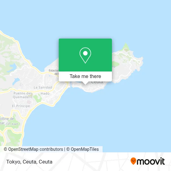 Tokyo, Ceuta map