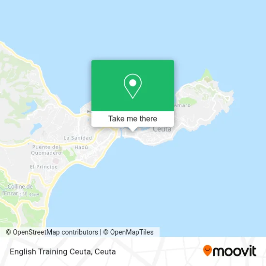 English Training Ceuta map