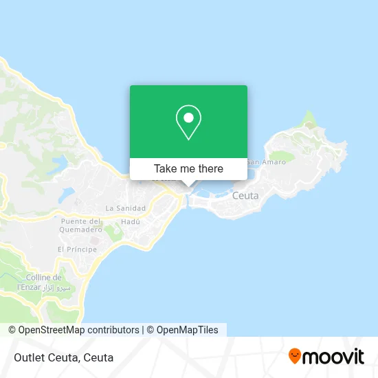 Outlet Ceuta map