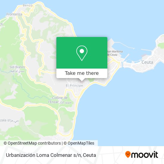 Urbanización Loma Colmenar s/n map