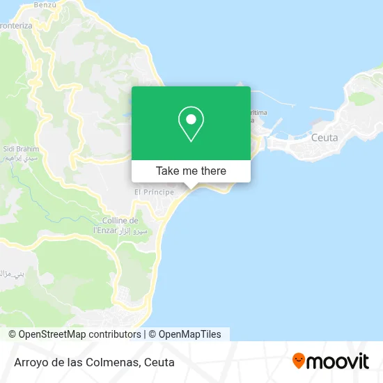 Arroyo de las Colmenas map