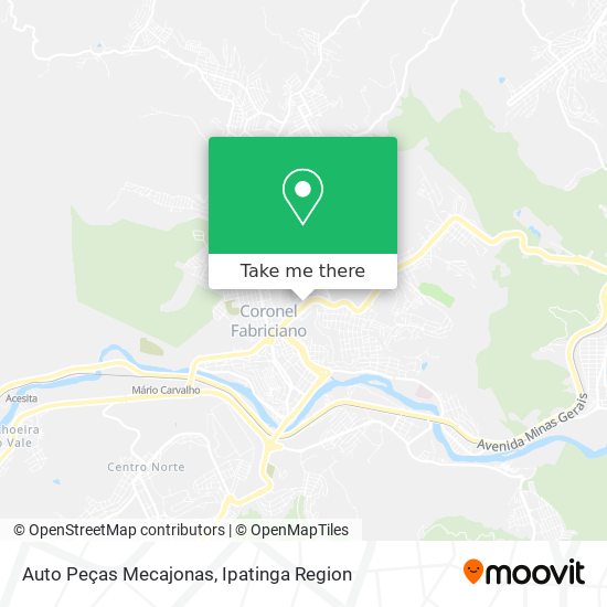 Auto Peças Mecajonas map