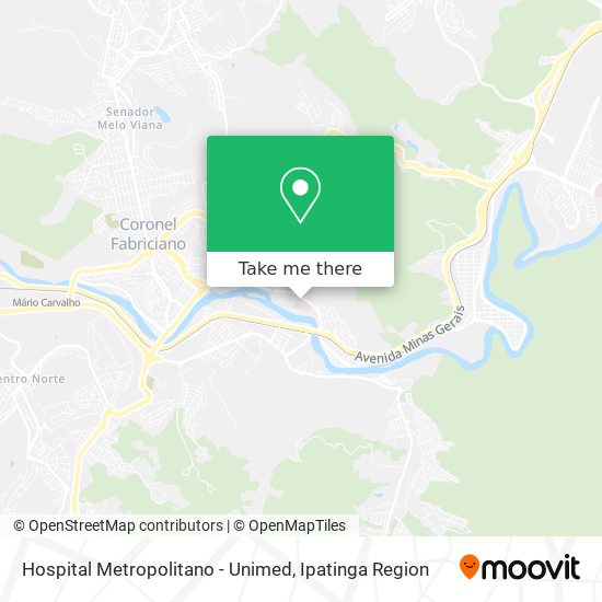 Hospital Metropolitano - Unimed map