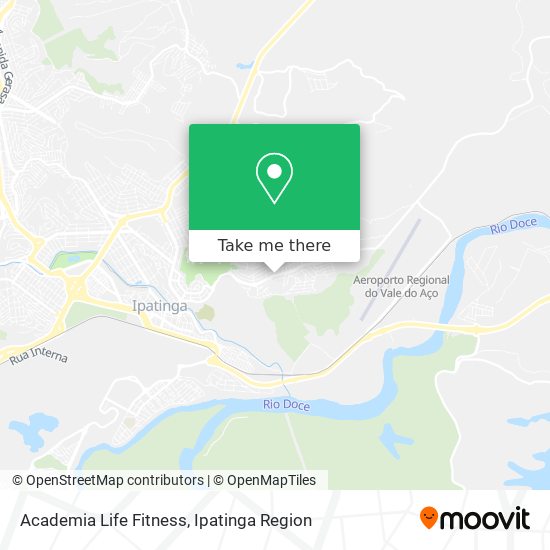 Academia Life Fitness map