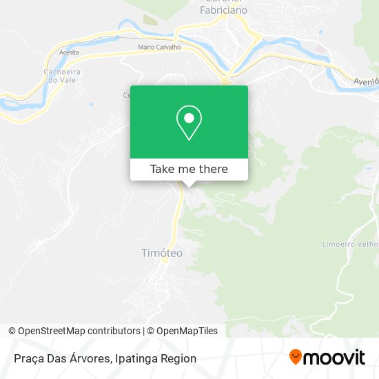 Praça Das Árvores map
