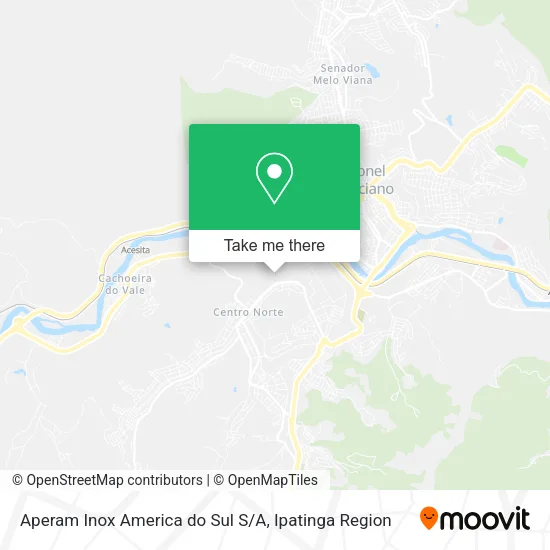 Aperam Inox America do Sul S/A map