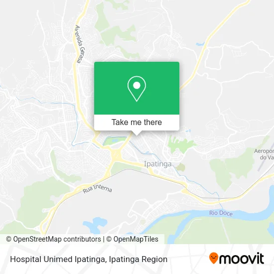 Hospital Unimed Ipatinga map