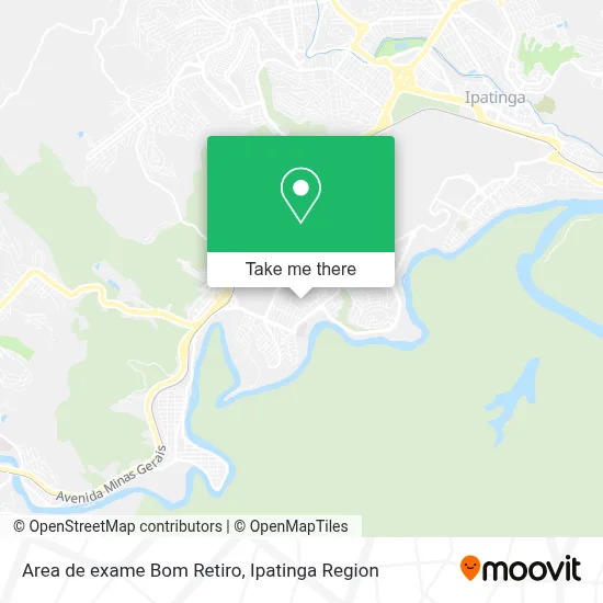 Area de exame Bom Retiro map
