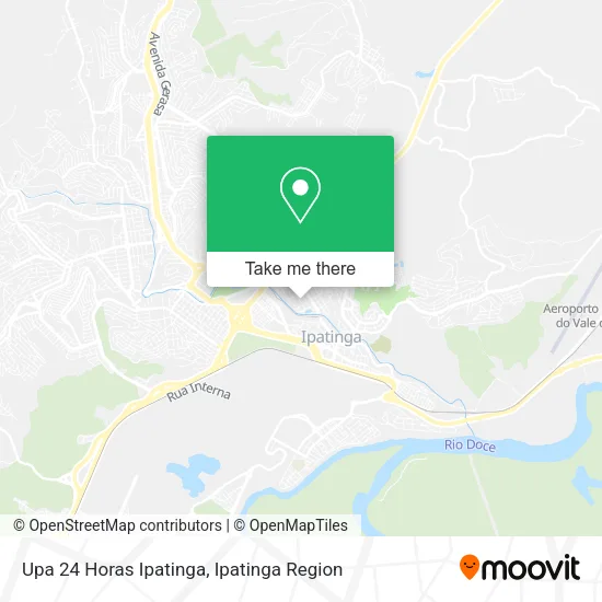 Upa 24 Horas Ipatinga map
