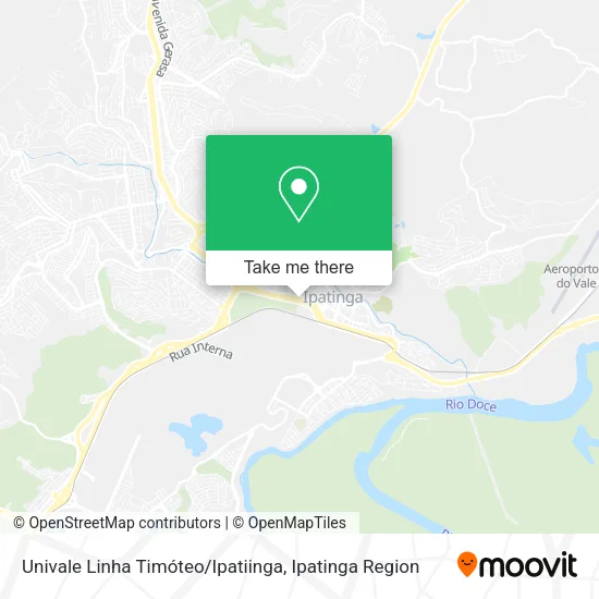 Univale Linha Timóteo / Ipatiinga map