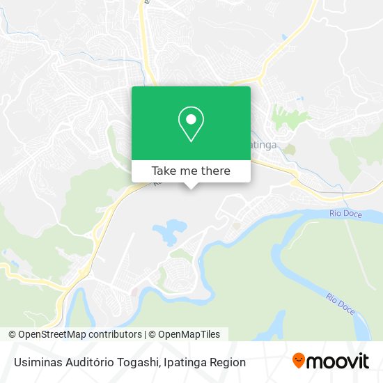 Usiminas Auditório Togashi map