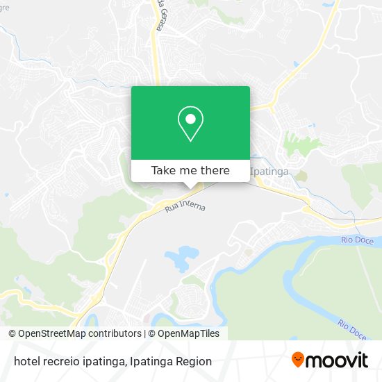 hotel recreio ipatinga map