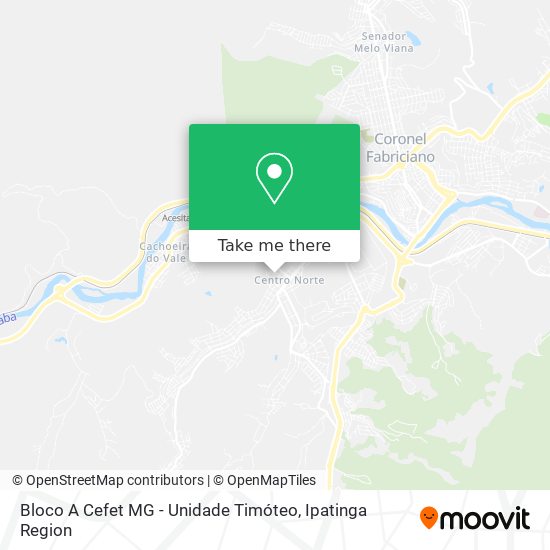 Bloco A Cefet MG - Unidade Timóteo map