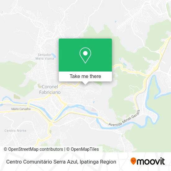Centro Comunitário Serra Azul map
