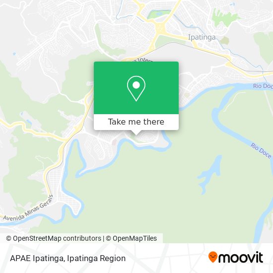 APAE Ipatinga map