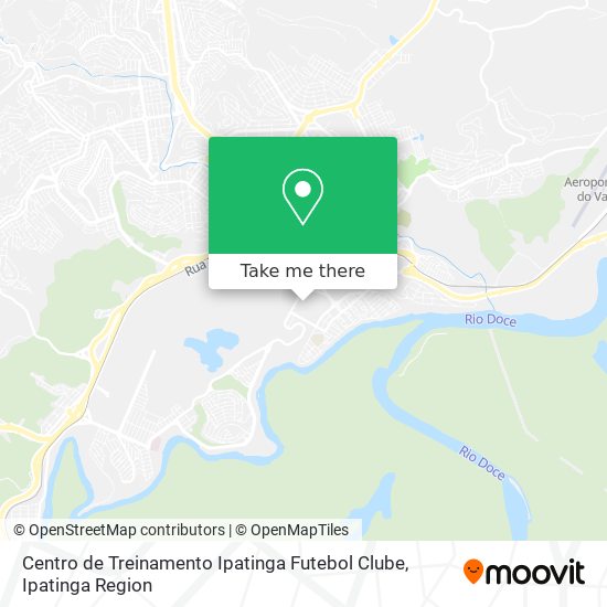 Mapa Centro de Treinamento Ipatinga Futebol Clube