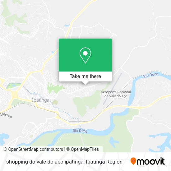 shopping do vale do aço ipatinga map