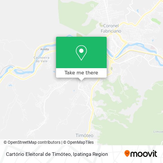 Cartório Eleitoral de Timóteo map