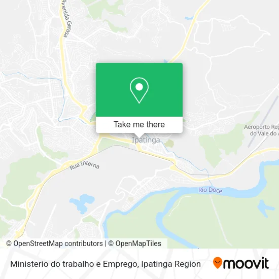 Ministerio do trabalho e Emprego map
