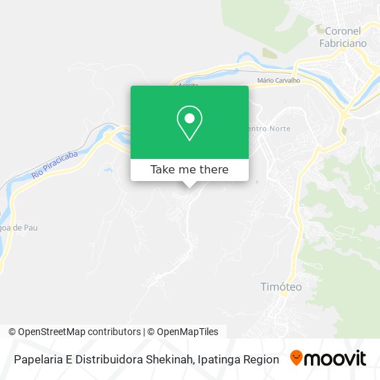 Papelaria E Distribuidora Shekinah map