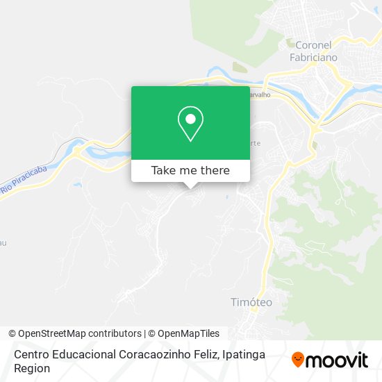 Mapa Centro Educacional Coracaozinho Feliz