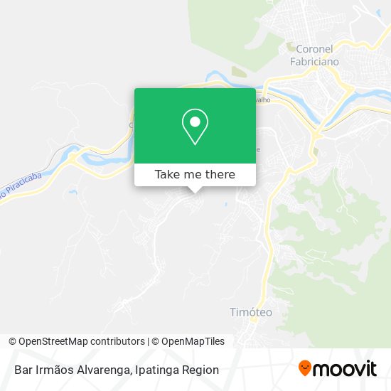 Mapa Bar Irmãos Alvarenga