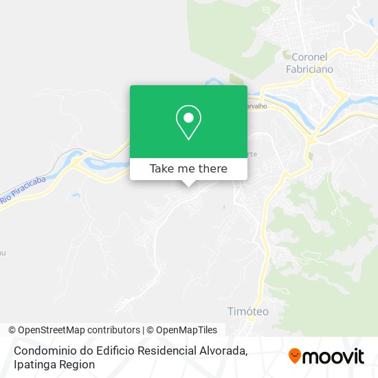 Mapa Condominio do Edificio Residencial Alvorada