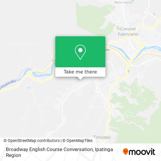 Broadway English Course Conversation map