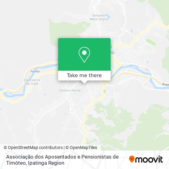 Associação dos Aposentados e Pensionistas de Timóteo map