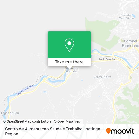 Centro de Alimentacao Saude e Trabalho map