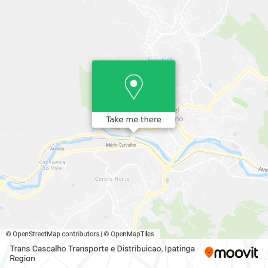 Trans Cascalho Transporte e Distribuicao map
