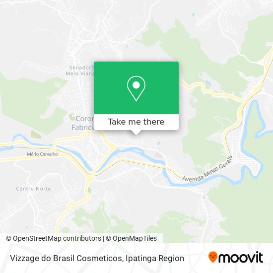 Vizzage do Brasil Cosmeticos map